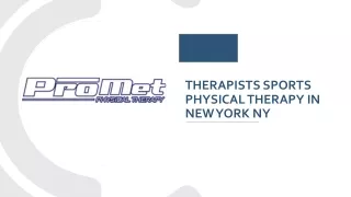 Therapists Sports Physical Therapy in New York NY