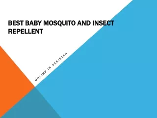 Best Baby Mosquito and Insect Repellent