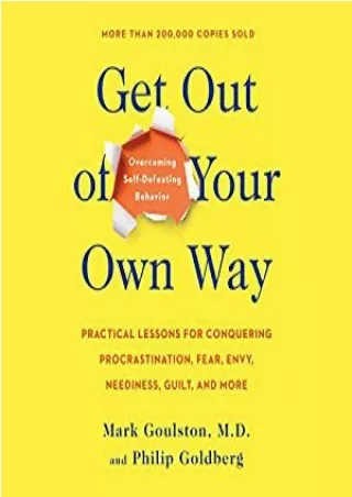 eBooks online Get Out of Your Own Way: Overcoming Self-Defeating Behavior online books