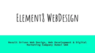 Element8 Web Design Agency Dubai
