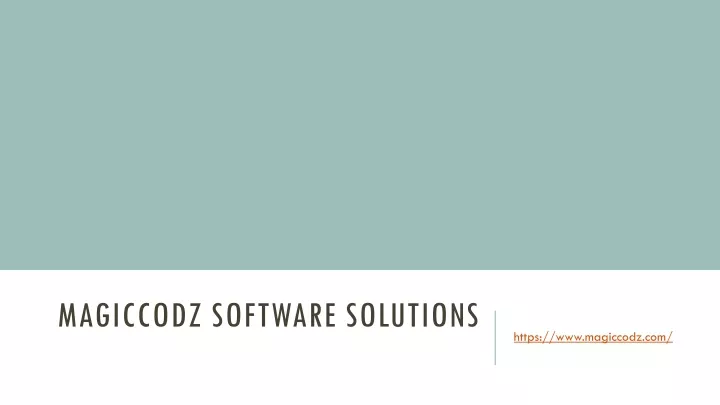magiccodz software solutions