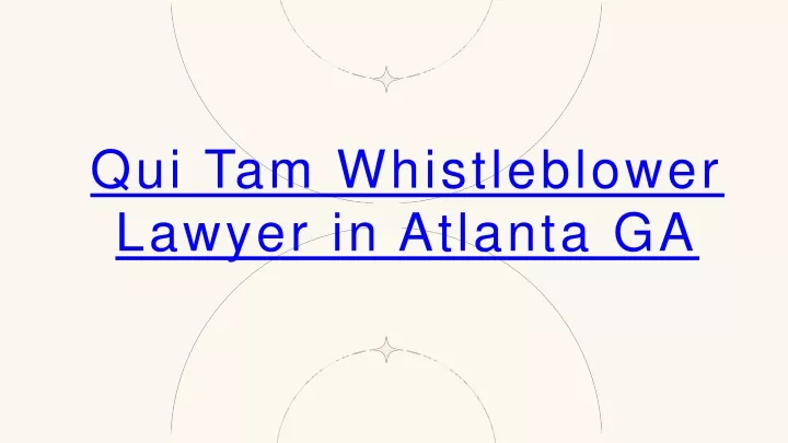 qui tam whistleblower lawyer in atlanta ga