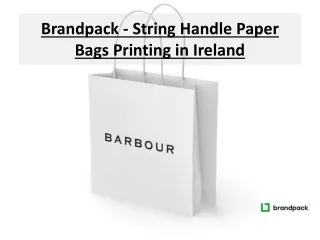 Brandpack - String Handle Paper Bags Printing in Ireland