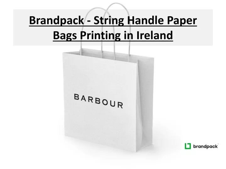 brandpack string handle paper bags printing