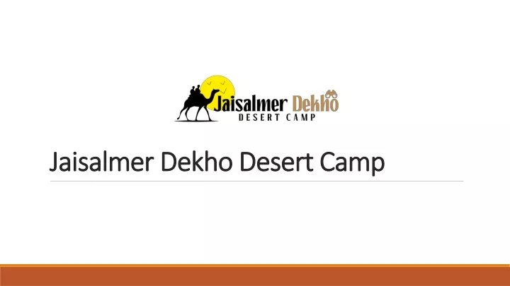jaisalmer dekho desert camp