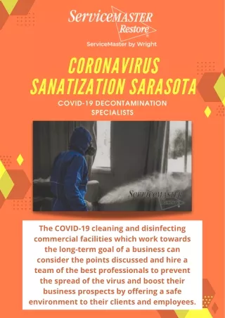 Contact Service Master For Best Coronavirus Sanitation In Sarasota