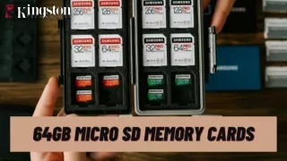 64GB Micro SD Memory Cards; For A Secure and Reliable Data