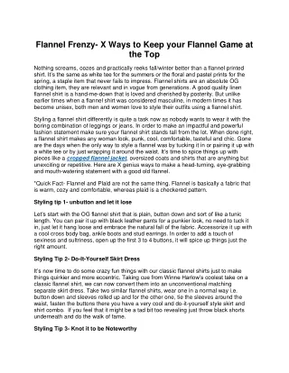 flannel frenzy x ways to keep your flannel game