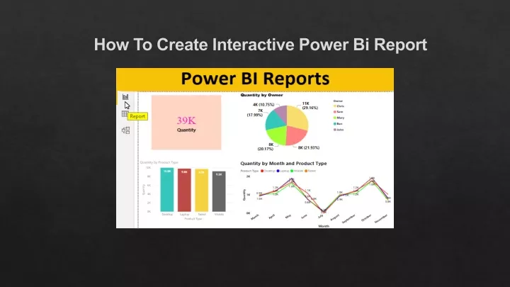 how to create interactive power bi report