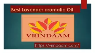 Best Lavender Aromatic Oil