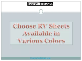 choose rv sheets available in various colors