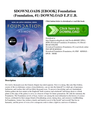 $DOWNLOAD$ [EBOOK] Foundation (Foundation  #1) DOWNLOAD E.P.U.B.