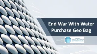 End War With Water Purchase Geo Bag