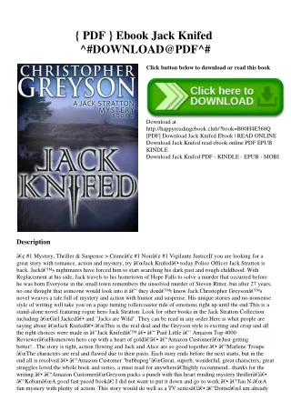 { PDF } Ebook Jack Knifed ^#DOWNLOAD@PDF^#