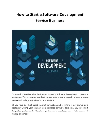 how to start a software development service