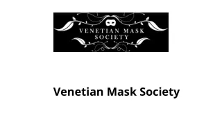 Hooded Cloaks-Venetian Mask Society