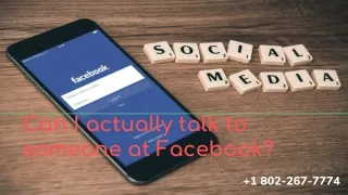 can i actually talk to someone at facebook