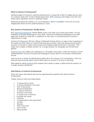 Cenforce Professional