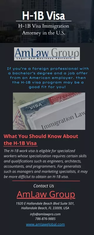 H-1B Visa Immigration Attorney in the U.S.