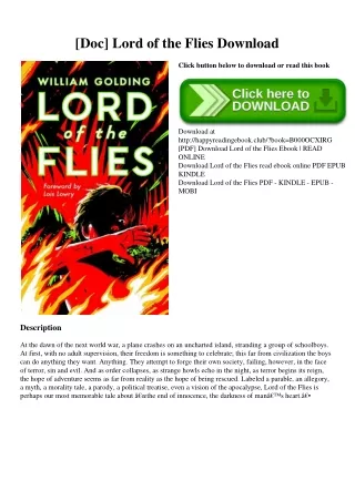 [Doc] Lord of the Flies Download