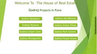 Godrej Properties Projects Pune - The House of Real Estate