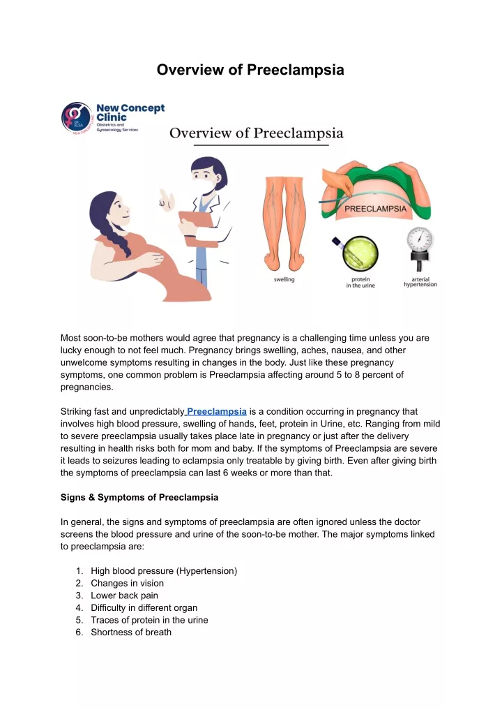 overview of preeclampsia