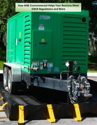 How AIRE Environmental Helps Your Business Meet OSHA Regulations and More