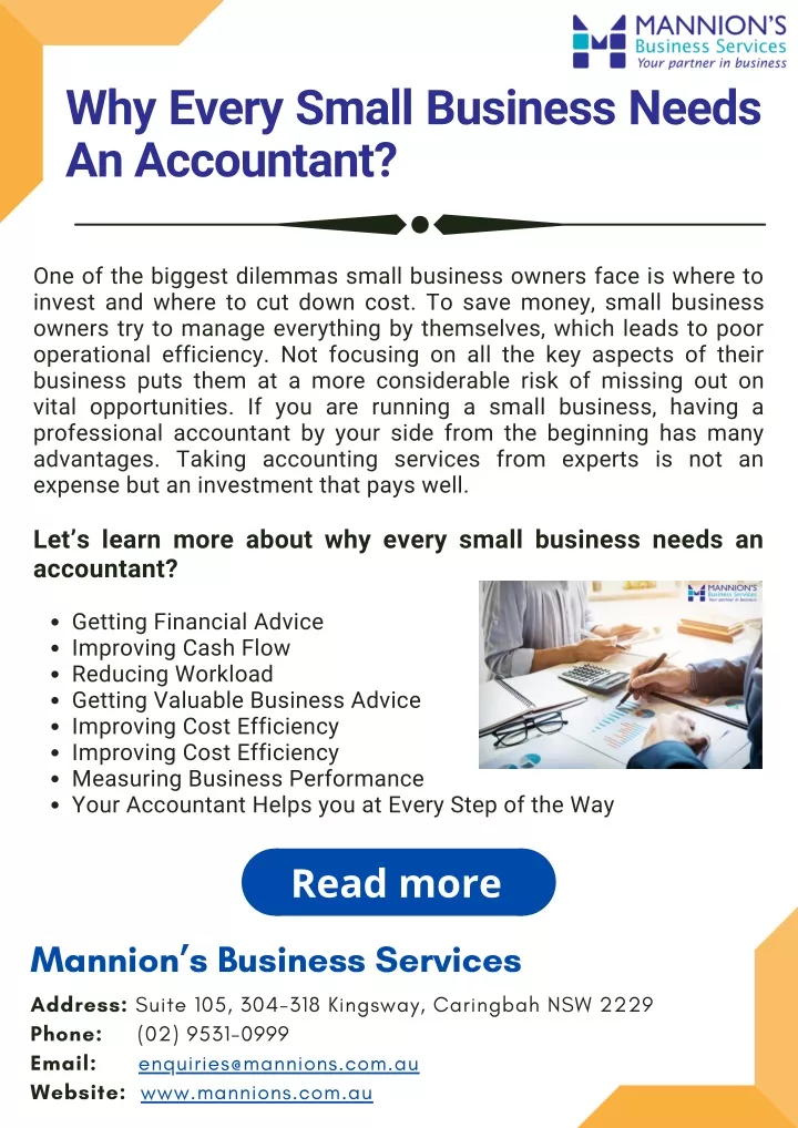 why every small business needs an accountant