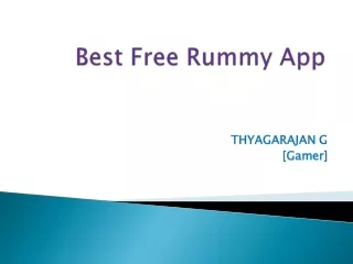 Free Rummy Games