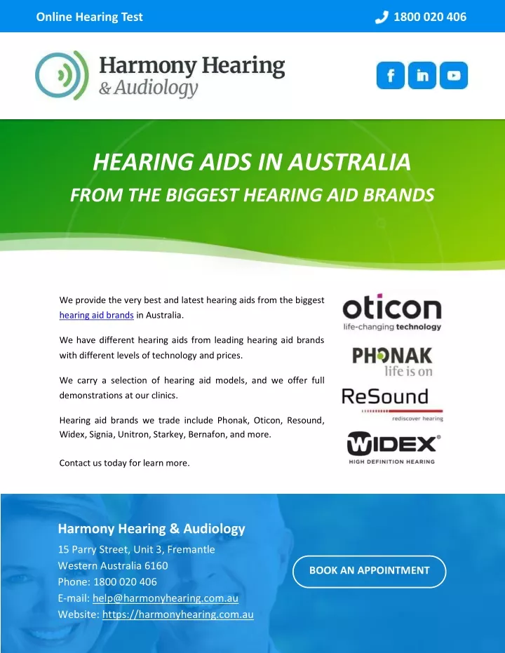 online hearing test