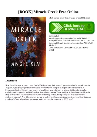 [BOOK] Miracle Creek Free Online