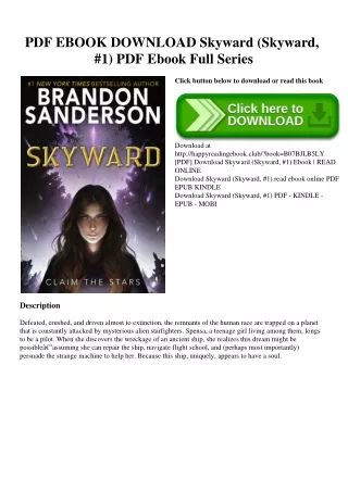 PDF EBOOK DOWNLOAD Skyward (Skyward  #1) PDF Ebook Full Series