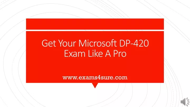 get your microsoft dp 420 exam like a pro