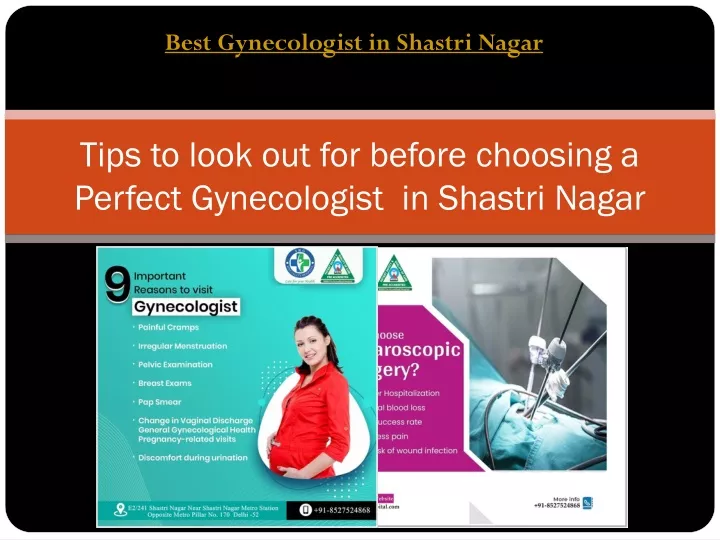 tips to look out for before choosing a perfect gynecologist in shastri nagar