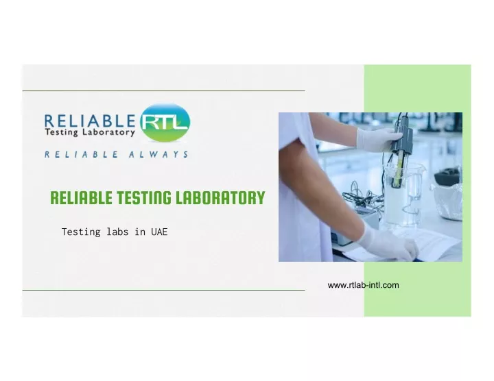 reliable testing laboratory