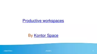 productive workspaces