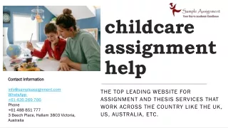 childcare assignment help