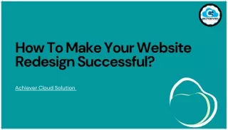 How To Make Your Website Redesign Successful
