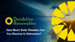 how much solar rebates can you receive in edmonton