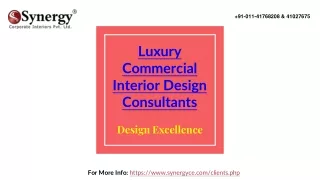 luxury commercial interior design consultants