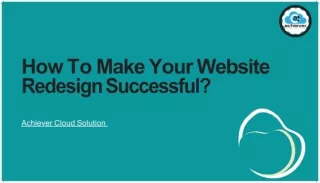 How To Make Your Website Redesign Successful