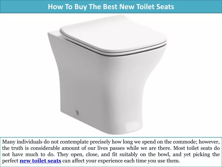 how to buy the best new toilet seats