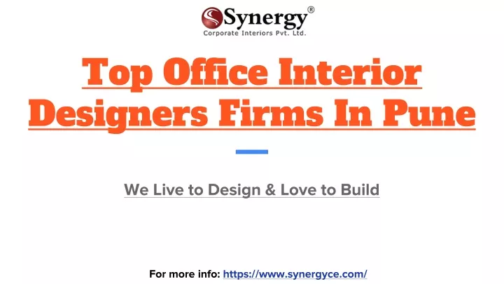 top office interior designers firms in pune