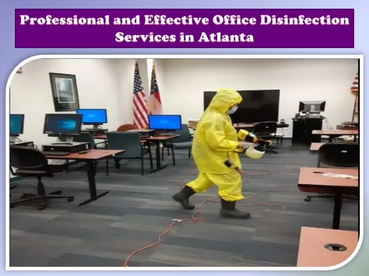 professional and effective office disinfection