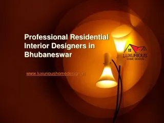 Professional Residential Interior Designers in Bhubaneswar
