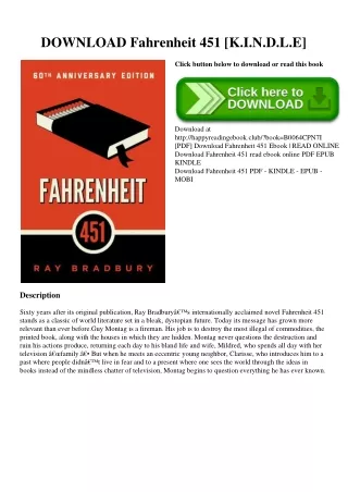DOWNLOAD Fahrenheit 451 [K.I.N.D.L.E]