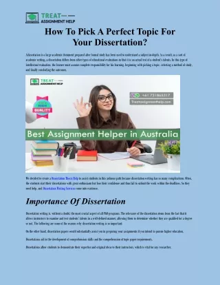 how to pick a perfect topic for your dissertation