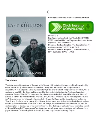 (DOWNLOADPDF} The Last Kingdom (The Saxon Stories  #1) EPUB  PDF
