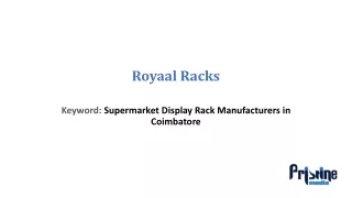 Supermarket Display Rack Manufacturers in Coimbatore