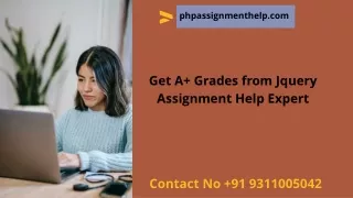 Get A  Grades from Jquery Assignment Help Expert